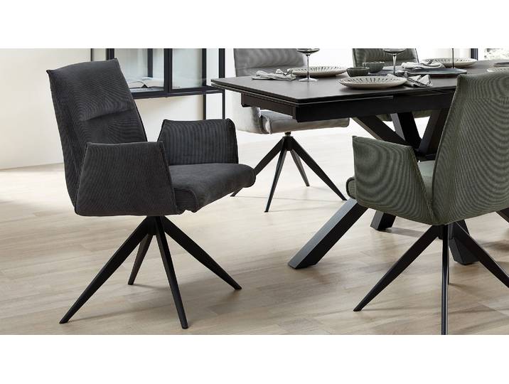 Dining Esszimmerstuhl Viva Move mit Dreh-und Rückholfunktion Cord
