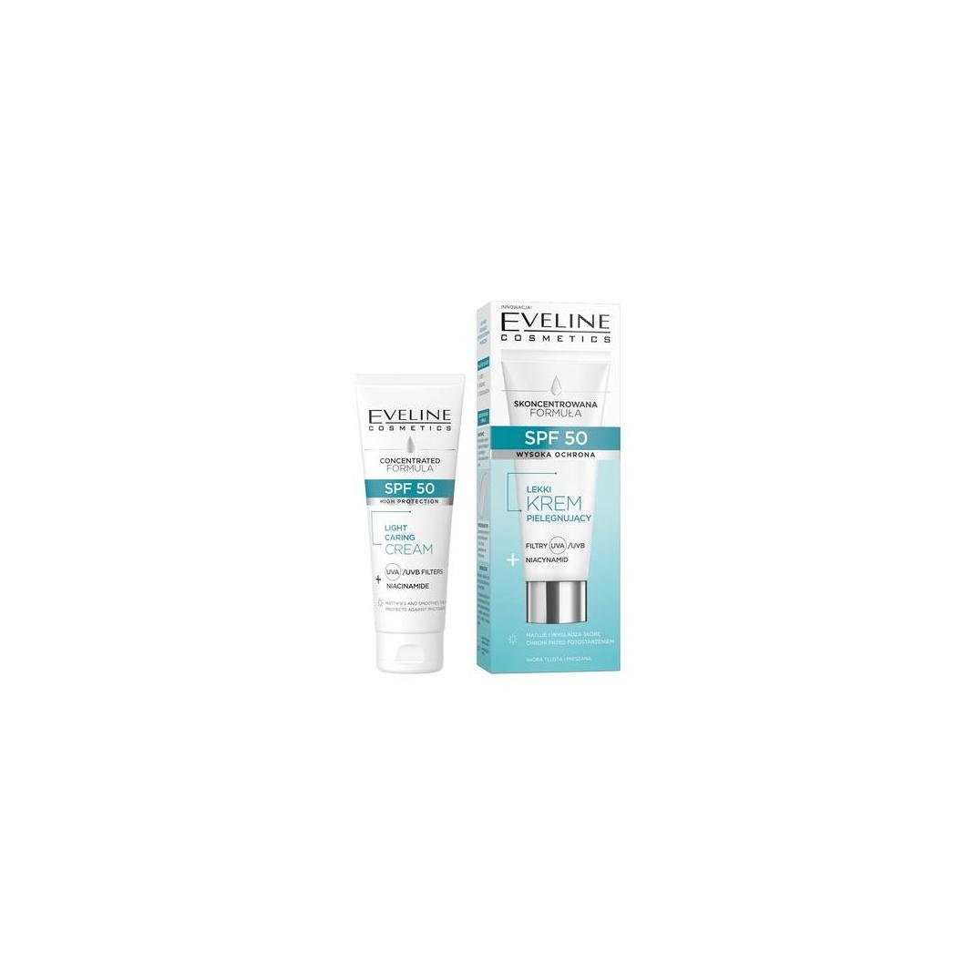 Eveline Lekki Feuchtigkeitscreme Spf50 Niacinamid für fettige Haut und Mischhaut 30ml (SPF 50, 30 ml) (50346309)