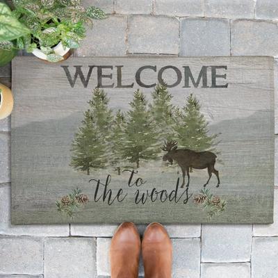 Laural Home Welcome to The Woods Outdoor Door Mat