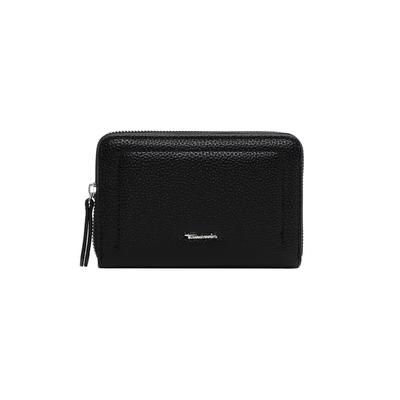 Geldbörse TAMARIS "Geldbörse TAS Karolin", Herren, schwarz (schwarz 100), Obermaterial: 60% Polyurethan PU. 40% Polyester PES., Kleinlederwaren