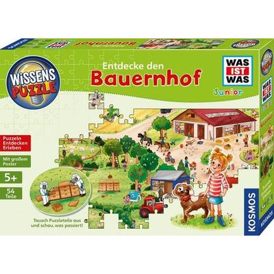 WAS IST WAS Junior Wissenspuzzle - Bauernhof 80 Teile