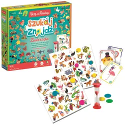 Brettspiel Suchen und Finden Tiere Polnische Sprache Clementoni 50291