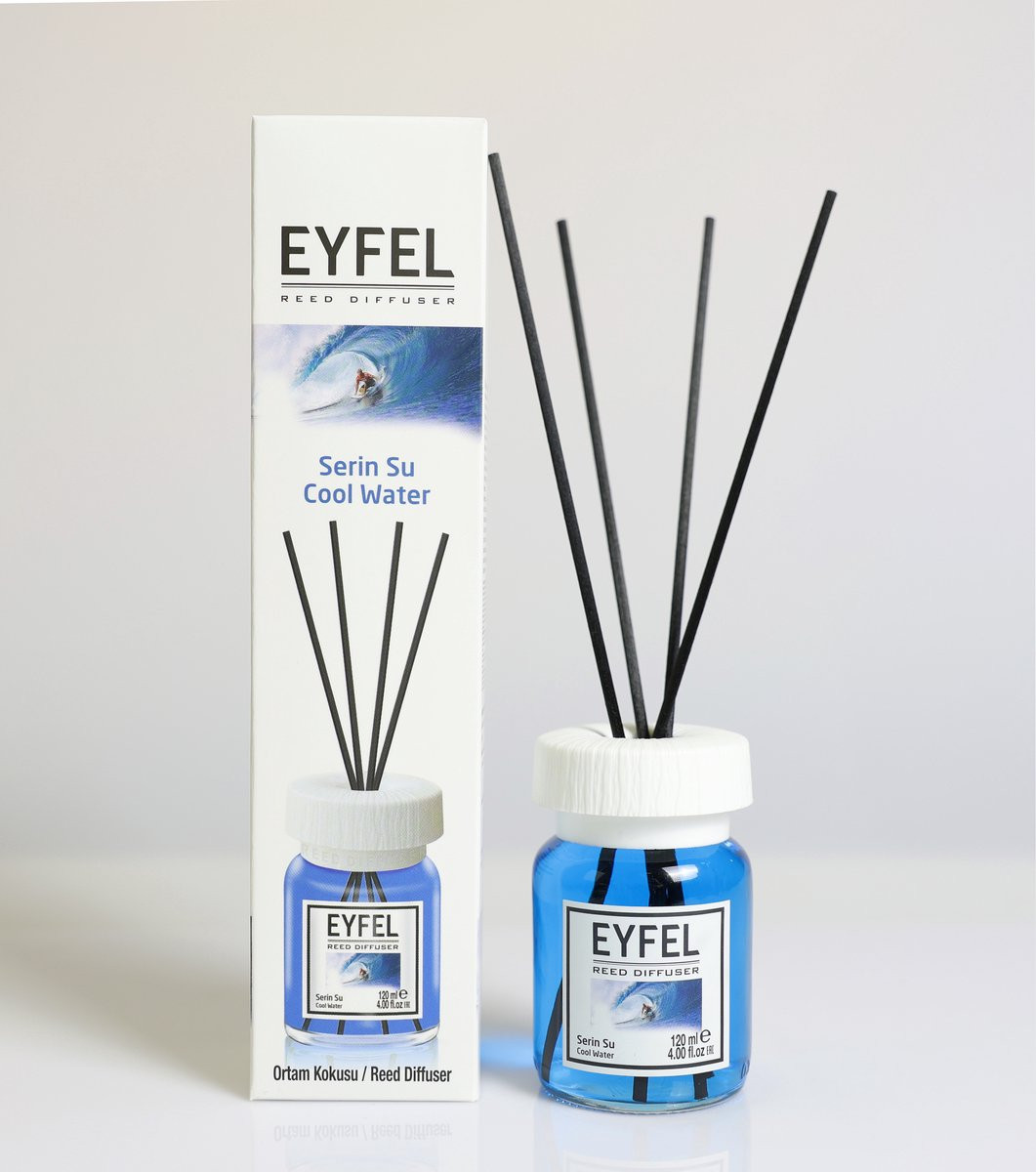 Eyfel Reed Diffuser met geurstokjes Cool Water 120 ml