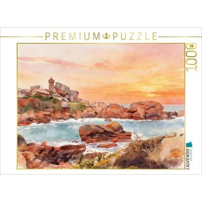 CALVENDO Puzzle Côte de Granit Rosé | 1000 Teile Lege-Größe 64x48cm Foto-Puzzle für glückliche Stunden