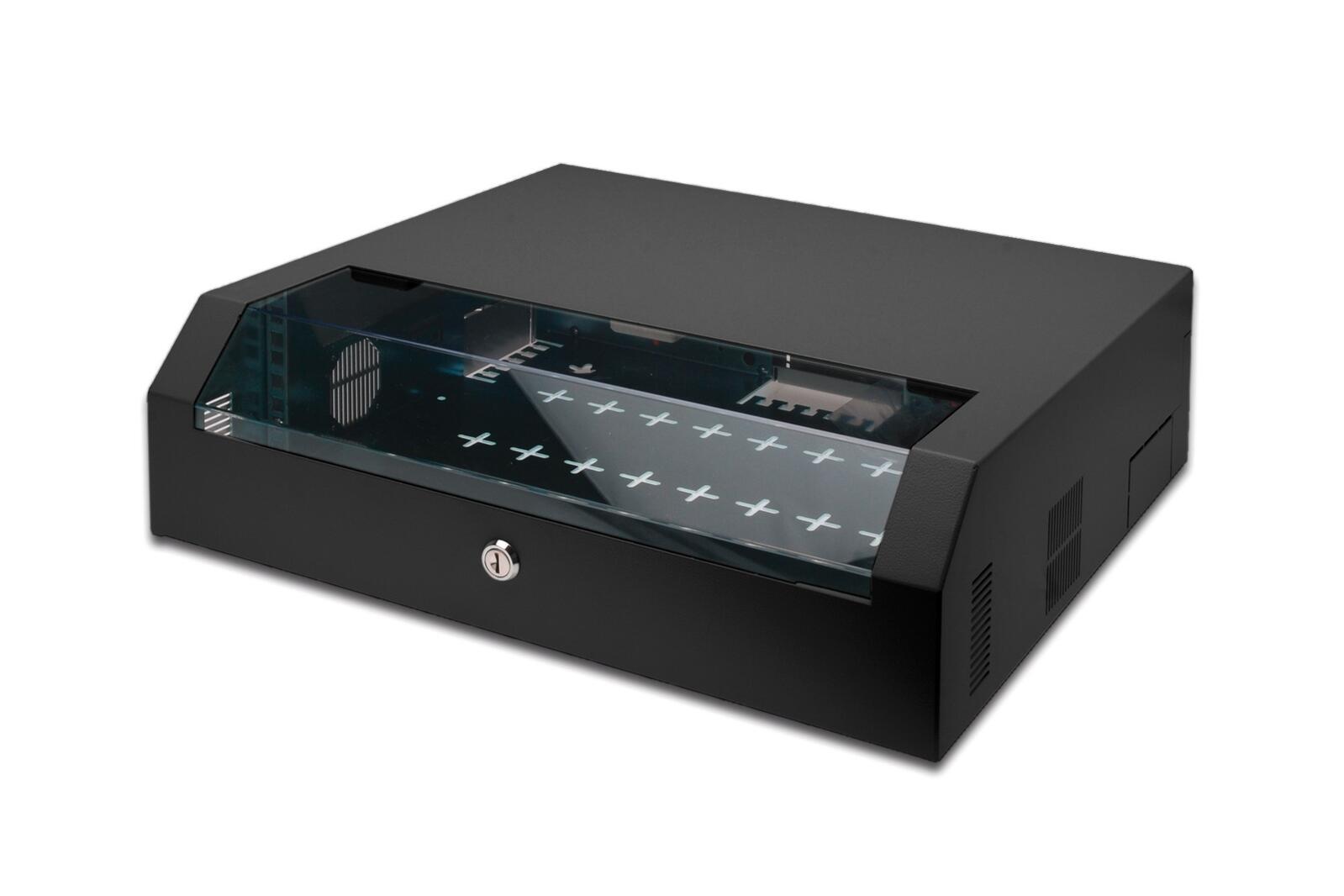 Digitus 3HE 19"-Wandgehäuse SOHO Slim rotierbar RAL 7035 grau DN-19 04U-PB-B