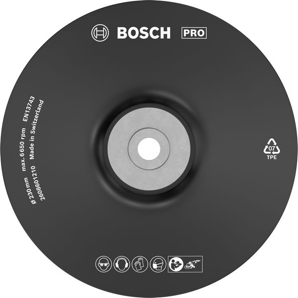Bosch PRO Backing Pad weich, 230 mm, M14, weich 2608601210