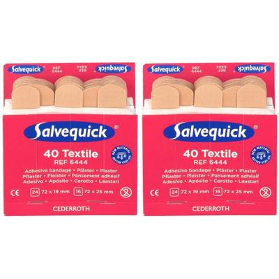 Salvequick Pflasterstrips elastisch Refill 6444 2x 2x40 St Pflaster