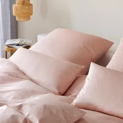 elegante Interlock Jersey Bettwäsche Twine Kissenbezug einzeln 40x80 cm | koralle - rot