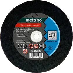 Metabo Flexiamant super 300x3,5x22,2 StahlTrennscheibegerade Ausführung