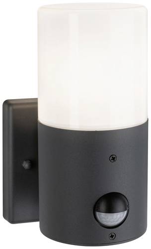 Paulmann Outd 230V Wandl Tubs PIR grau 94648 Außenwandleuchte mit Bewegungsmelder E27