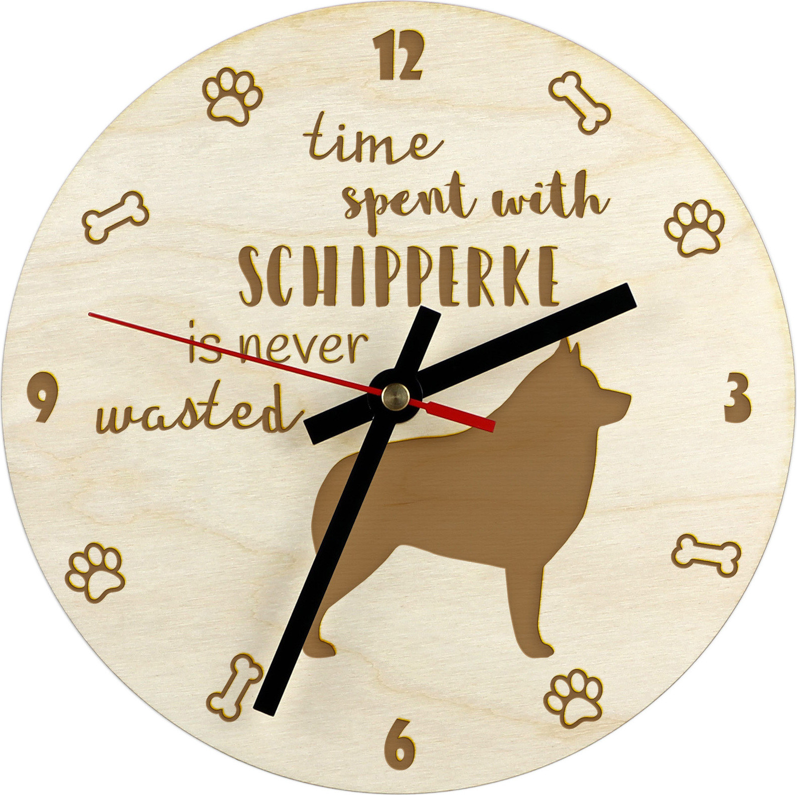 Art-Dog Klok Schipperke