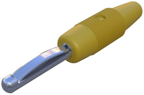 Hirschmann Test & Measurement VON 20 Bananenstecker Stecker, gerade Stift-Ø: 4mm Gelb