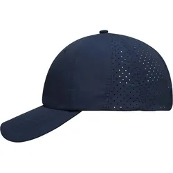 Myrtle Beach Unisex 8-Panel Microfaser Laser Cut Kappe Klassische Cap MB6538 navy one size