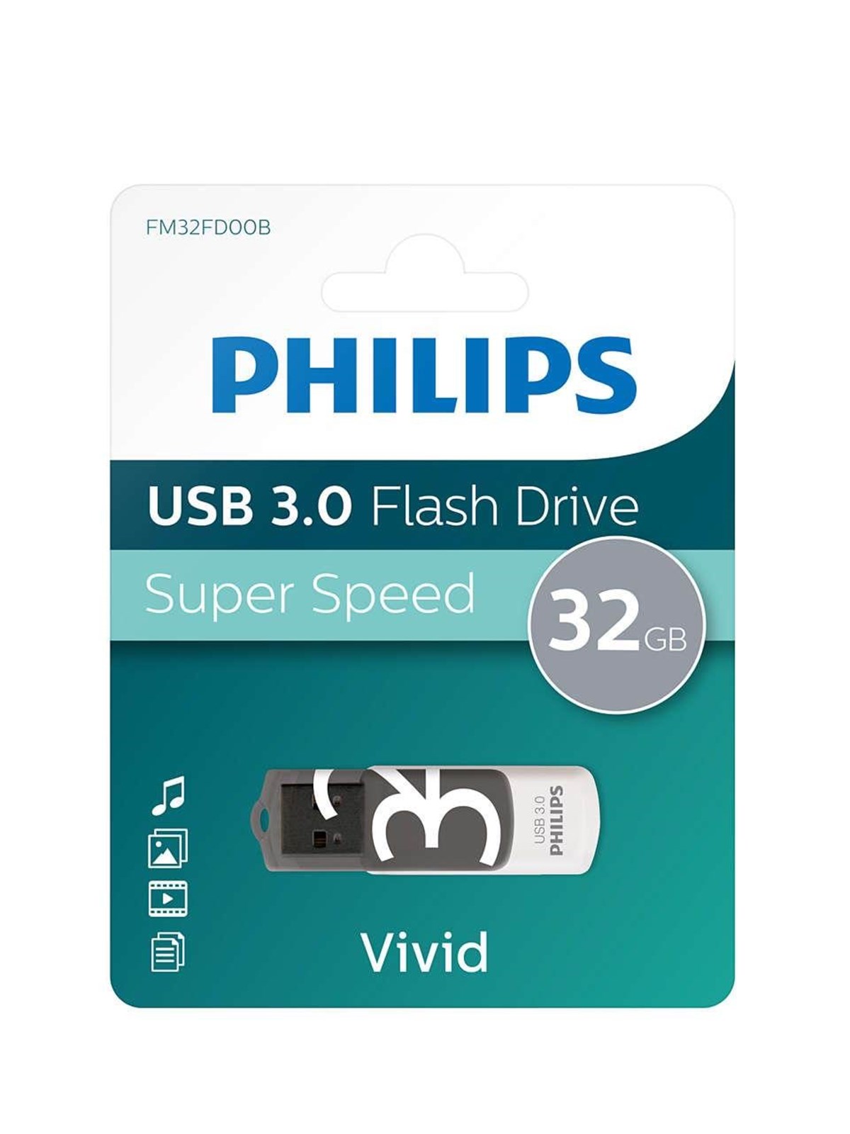Philips USB Flash Drive. 32GB. Vivid Edition 3.0 - 32GB - USB-Stick