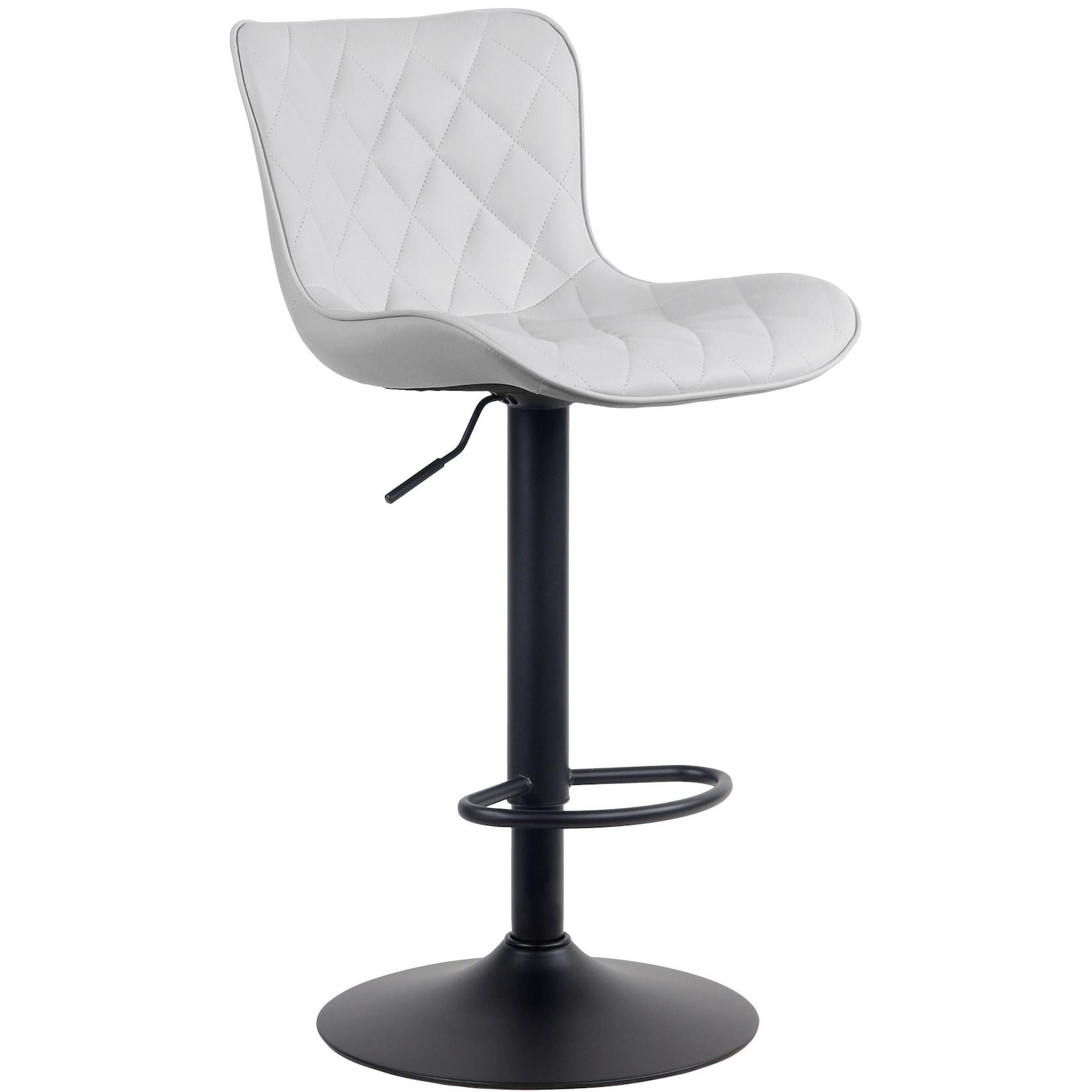 CLP Barhocker Emma Kunstleder Farbe: weiß, Material: Kunstleder