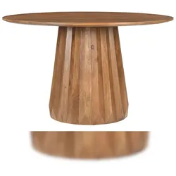 SIT Möbel Tisch Ø 130 cm | runde Tischplatte | Mango massiv natur | B 130 x T 130 x H 76 cm | 14830-01 | Serie MANGO NATURAL
