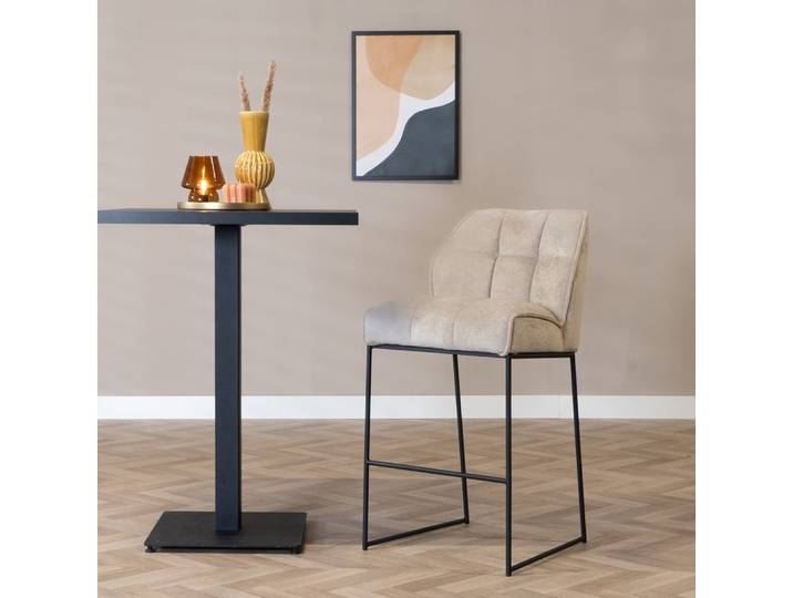 Scandinavische barkruk Jelle taupe 82 cm