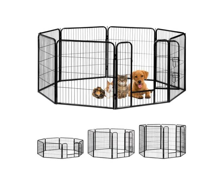 Relaxdays Enclos pour chiots taille M-XXL