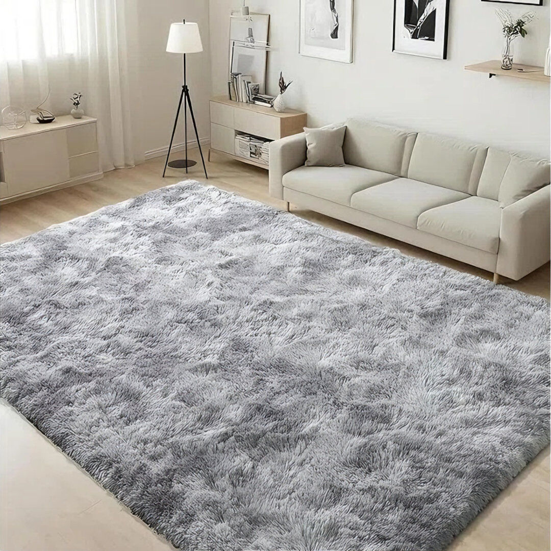 Fairmont Park Caleta Machine Tufted Polyester Rug Tie-dyed grey Rectangle 245 x 305 cm