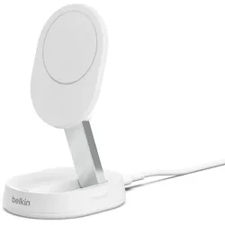 Belkin BOOST CHARGE PRO Qi2 15W magnetisch, verstellbar, 1.5m Kabel, weiß