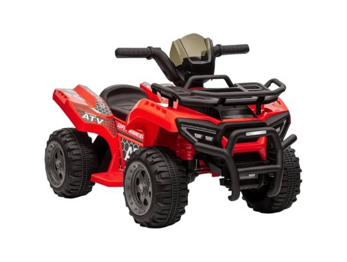 HOMCOM Quad Buggy Quad Électrique Enfants 18-36 Mois 6 V 2 Km/h Max. Rouge Voiture Électrique Enfants