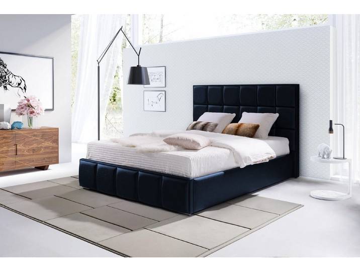 Xlmoebel Polsterbett Modernes Doppelbett für Schlafzimmer im Hotel-Look aus Textil (Doppelbett, Doppelbett), Made in Europa