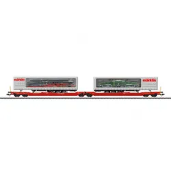 Märklin 47477 H0 Doppel-Taschenwagen Sdggmrss 738, DB AG, Ep. VI