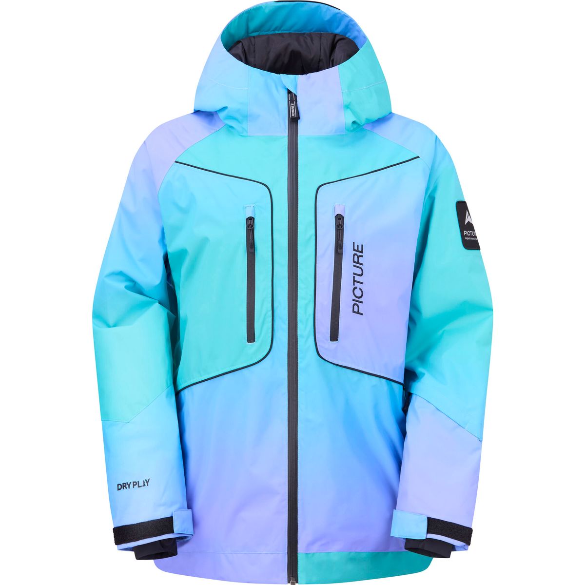 Picture Luma Gradient Jacket gradient print (A) XS WVT0444AFrozen Gradient PrintXS