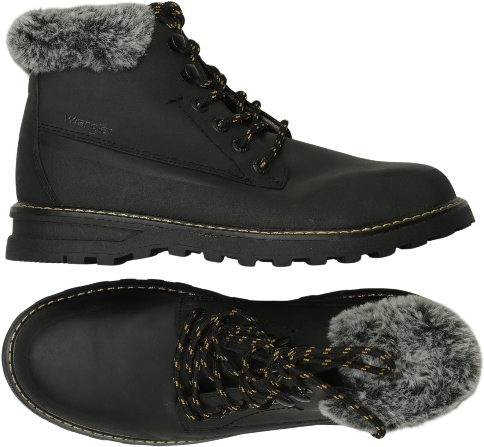 Wrangler Herren Stiefel, Schwarz, Gr. EU 40, Kunstleder - Second Hand