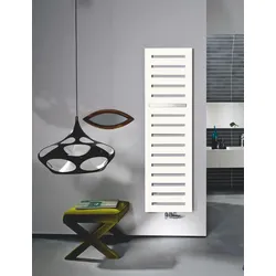 Zehnder Design-Heizkörper Metropolitan Bar Mixbetrieb, Edelweiß, 1225x39x500 mm, flächig wirkend mit Handtuchhalter, IP44, max. 4 bar Betriebsüberdruck, 95°C Betriebstemperatur