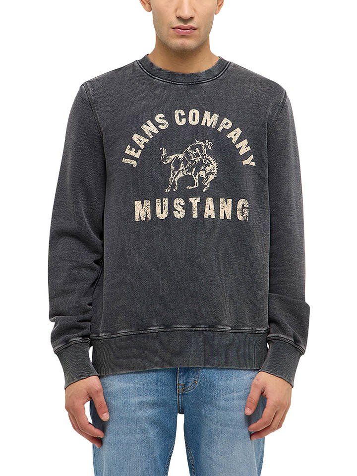 Mustang Sweatshirt "Clio" in Anthrazit - XL