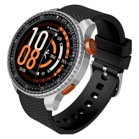 Garett Smartwatch COMPASS Silver, GPS (48 mm, ohne SIM) (COMPASS_GPS_SILVER)