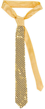 Krawatte "Pailletten", gold
