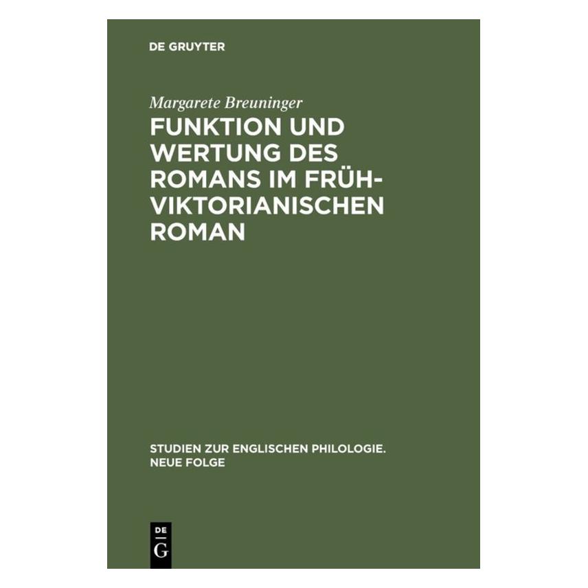 De Gruyter Breuninger:Funktion und Wertung des Rom (Deutsch, Hardcover, Margarete Breuninger) (67825426)