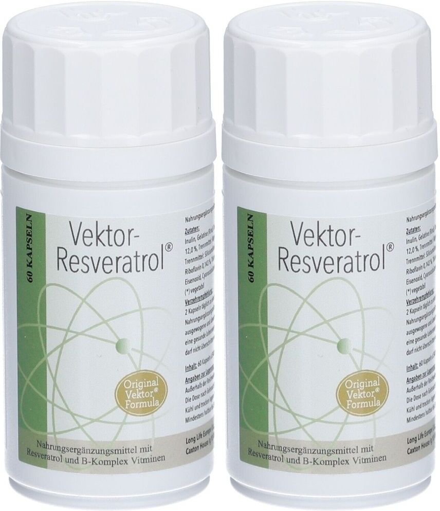 Vektor-Resveratrol Vektor Resveratrol Kapseln 2x 2x60 St