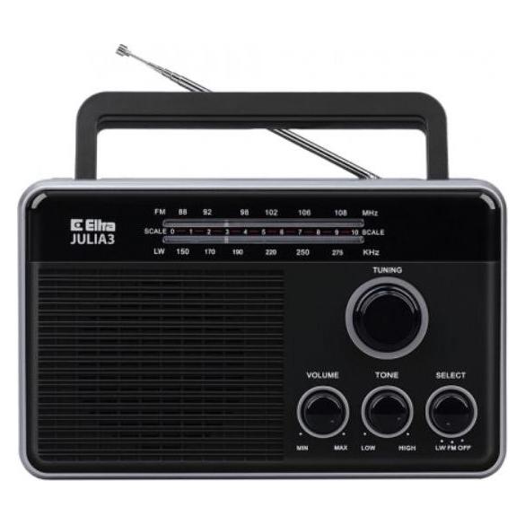 Elta Radio Julia 3 black (AM, FM) (5907727027905)