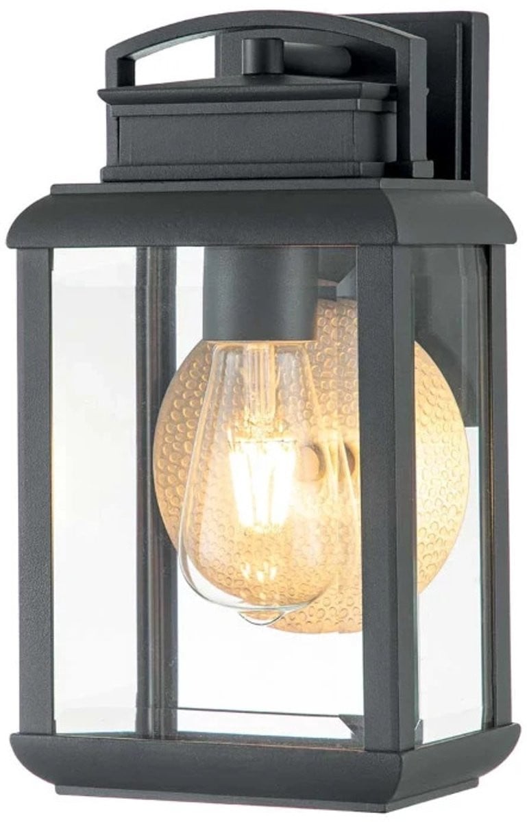 Quoizel Byron LED Buitenwandlantaarn - Grafiet met Pewter Reflector