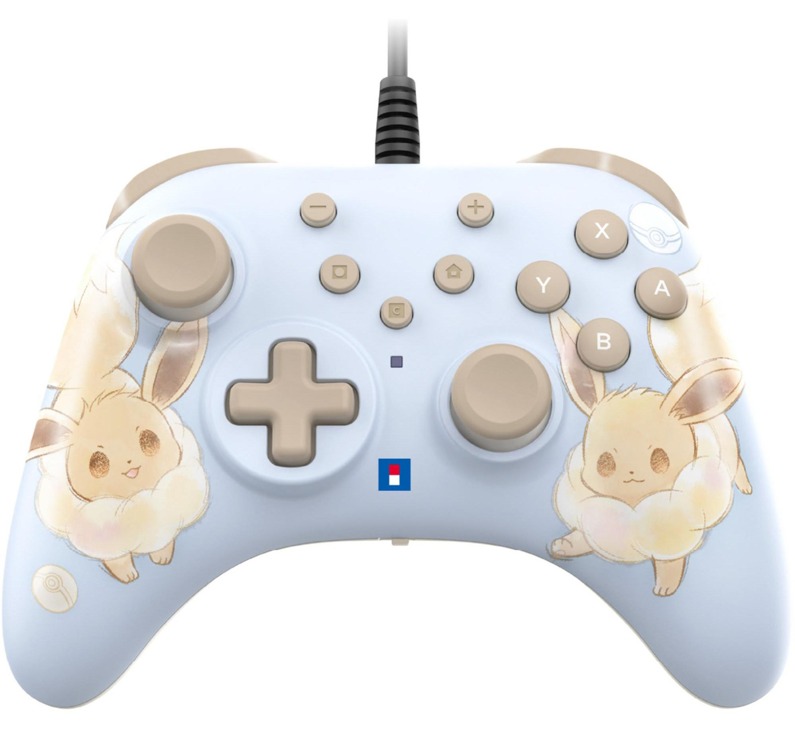 Hori Turbo Pokémon Gamepad voor Nintendo Switch en Switch 2 - Blauw - Bedrade controller met programmeerbare achterknoppen