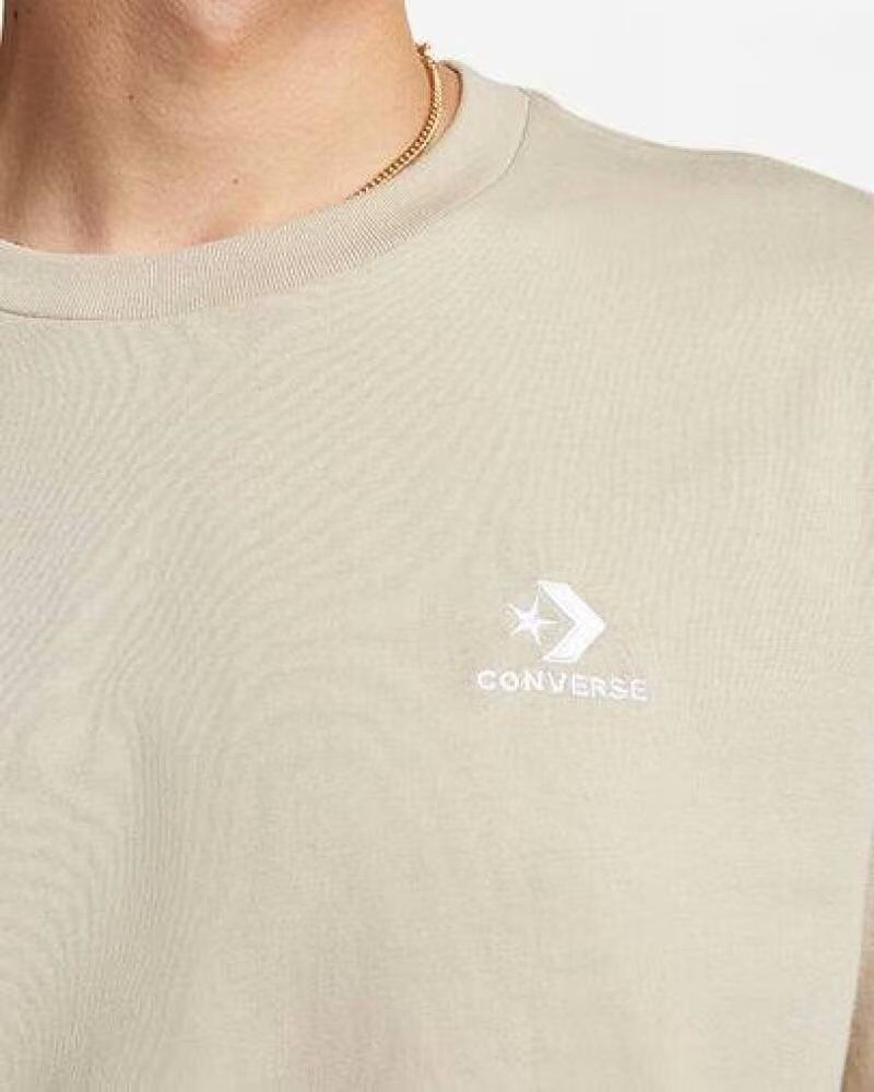 Camiseta Converse De Manga Corta Unisex Blanco L Hombre
