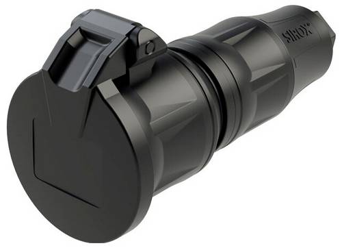 SIROX 802.511.01 Schutzkontaktkupplung Gummi Schwarz IP54