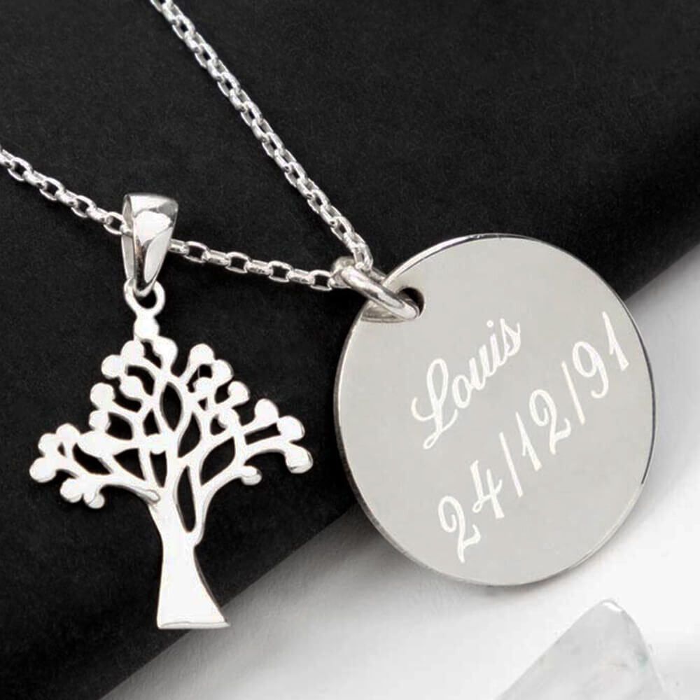 Ocadeau Collier arbre à graver