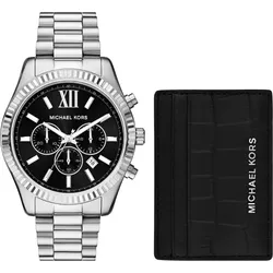 Michael Kors Quarz / Chronograph Lexington MK1091SET - schwarz,silberfarben - 44mm