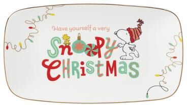 Lenox Snoopy Christmas Hors d'Oeuvres Tray