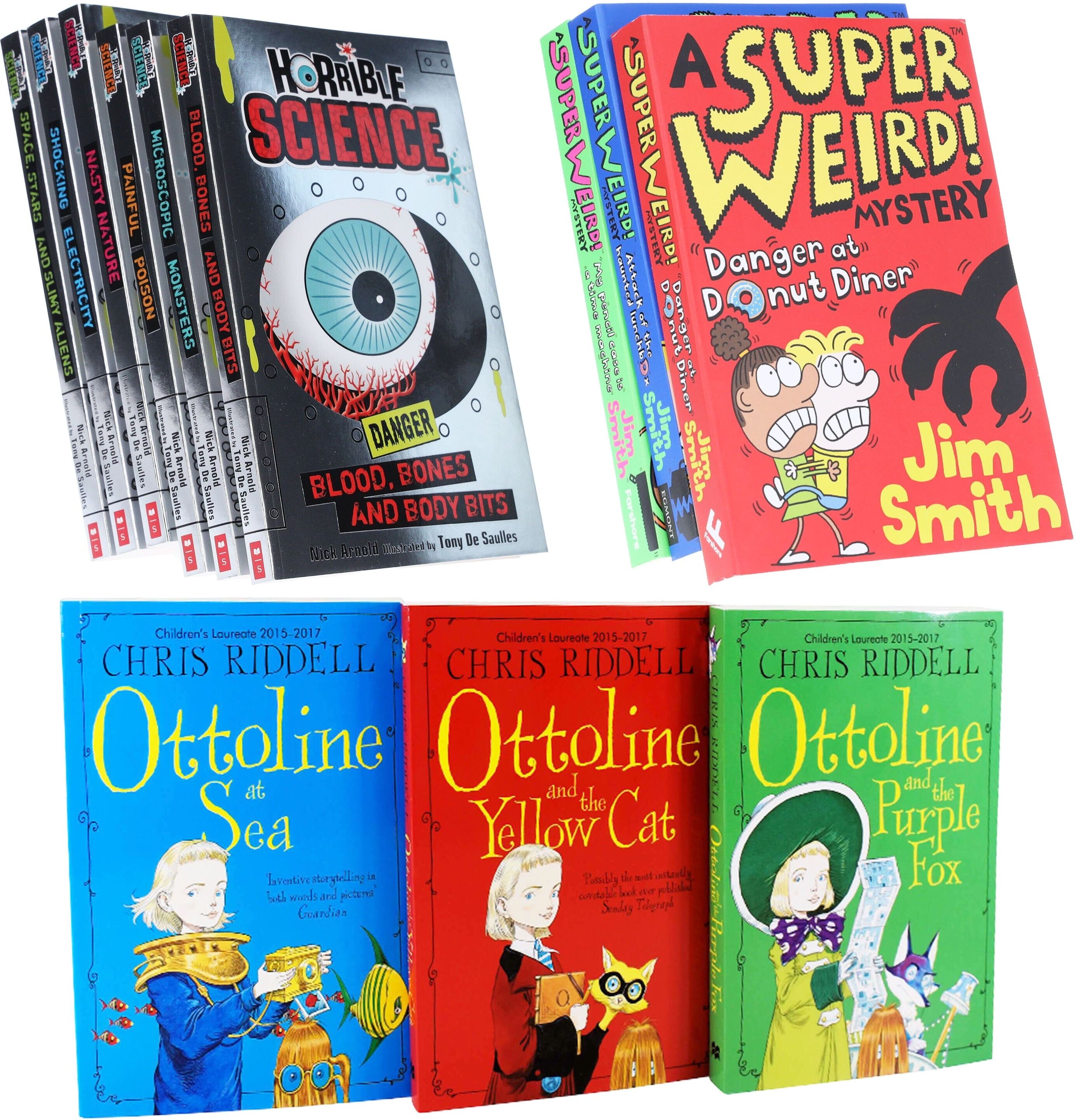 Horrible Science, A Super Weird Mystery & Ottoline: 12 Books Collection Set - Ages 7-12 - Paperback Various