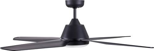 Lucci AIR Aria Deckenventilator 68 W (Ø x H) 122 cm x 33 cm Schwarz mit Fernbedienung