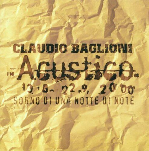 Claudio Baglioni - Sogno di Una Notte di Note - Preis vom 04.10.2026 03:51:26 h