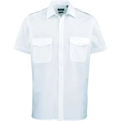 Premier Workwear Herren Piloten Hemd kurzarm PR212