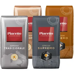 Piacetto Probierset - 4 x 1 kg Ganze Bohne