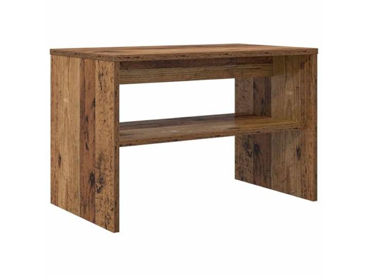 KUPTYERFG TV Lowboard Altholz 60x35x40 cm Holzwerkstoff Fernsehtisch Kompakter Medien-Schrank mit Ablagefach für Wohnzimmer und Schlafzimmer, passt ideal in kleine Nischen.