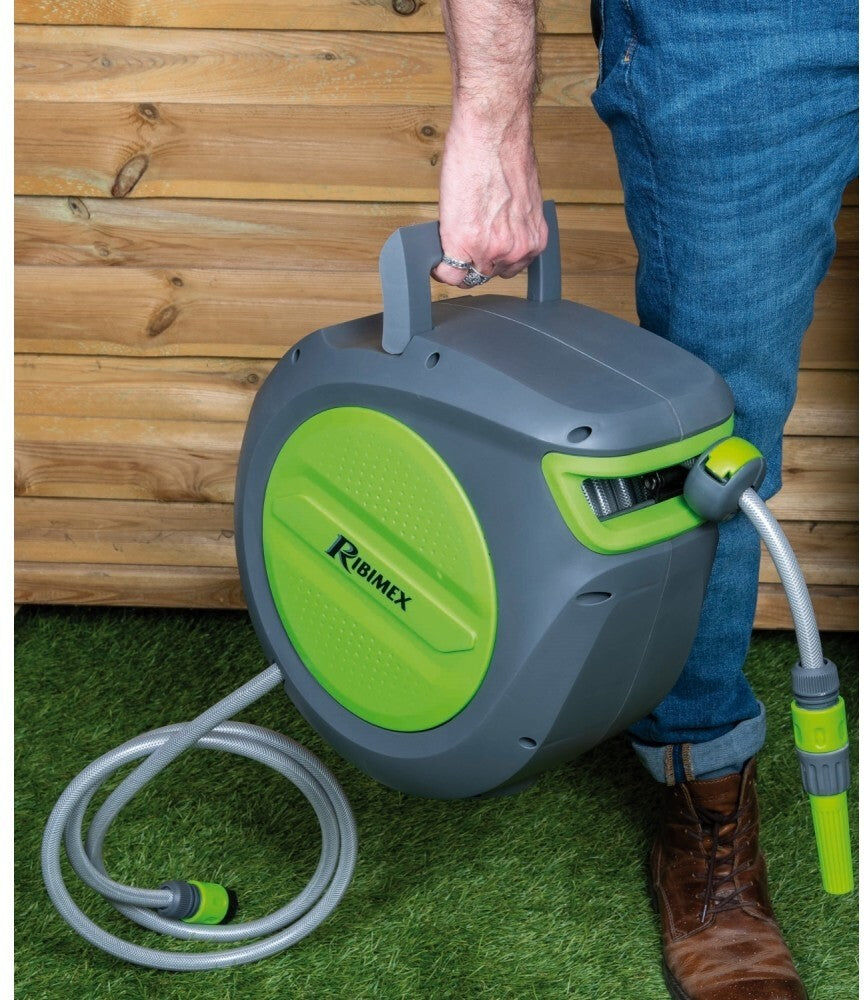 Ribimex Avvolgitubo automatico acqua 20 metri PRDATA22 AcquaRoll 20